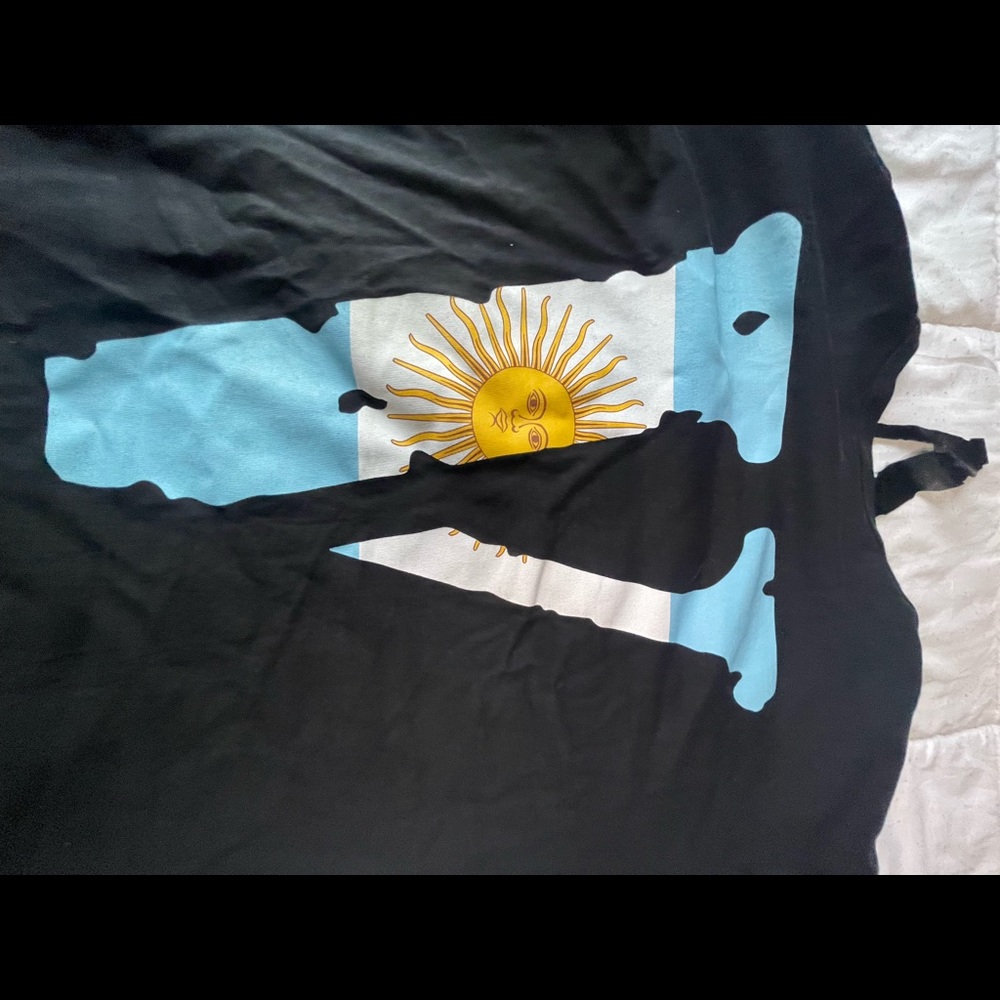 Vlone friends Argentina Flag t shirt
